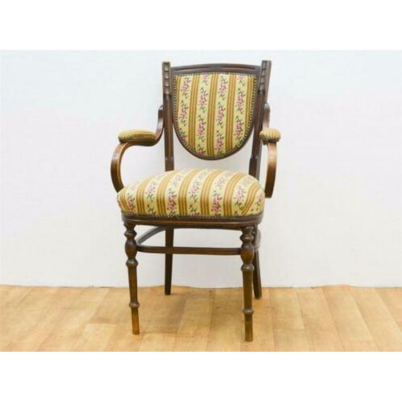 Antiek klassieke brocante stoel fauteuil 79042