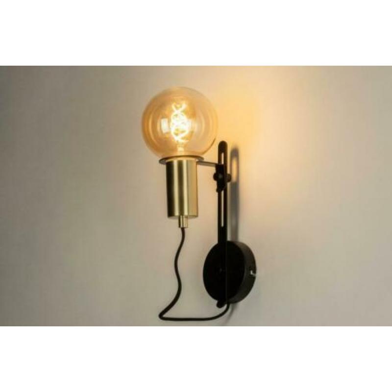 tafellamp bureau tafel bed bank lamp messing goud zwart