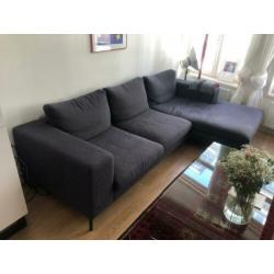 Zeer comfortabele hoekbank 3,5-zits grijs 290x170