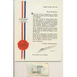 Nederland mei 1940 medaille & oorkonde