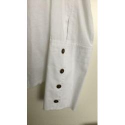 In Nieuwstraat prachtige witte blouse OBJECT maat XL 42