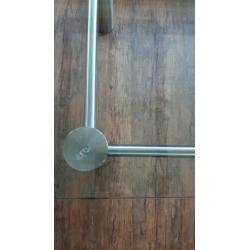 Glas + RVS salontafel