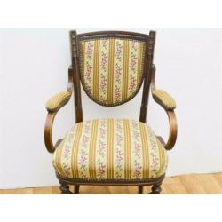 Antiek klassieke brocante stoel fauteuil 79042
