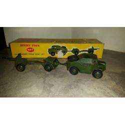 Dinky toys 697 25-pounder field gun set