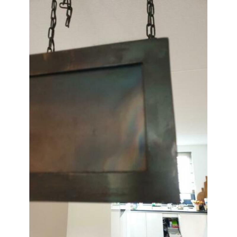 Stoere stalen hanglamp