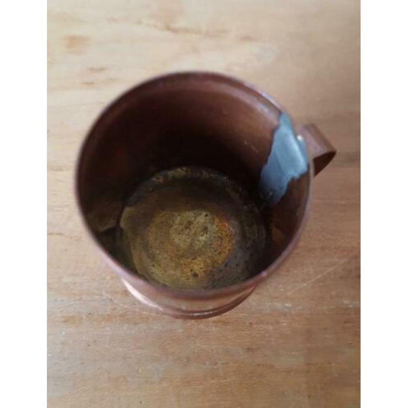 Oud koperen koffieloodje / koffiemaatje