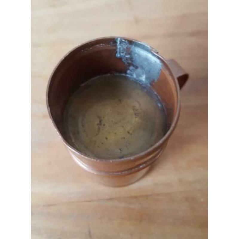 Oud koperen koffieloodje / koffiemaatje