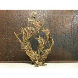 Koperen schip handwerk