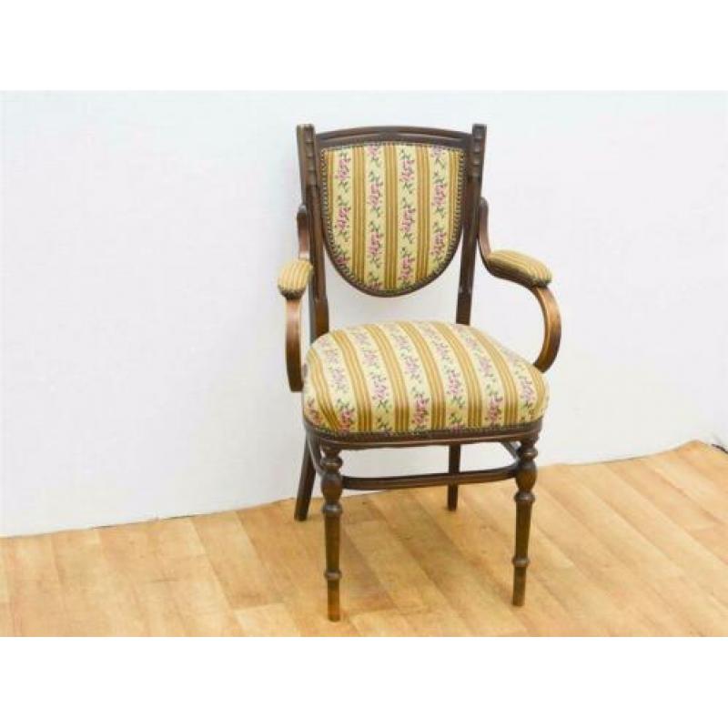 Antiek klassieke brocante stoel fauteuil 79042