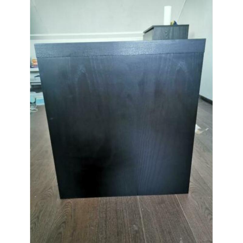 Malm bureau zwartbruin