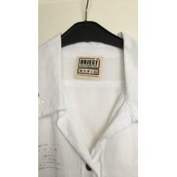 In Nieuwstraat prachtige witte blouse OBJECT maat XL 42