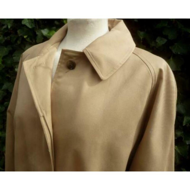 Camel trenchcoat lange jas 46/48 zomerjas trenchcoat zgan