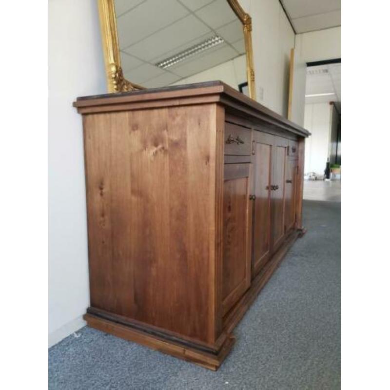 Vintage houten dressoir kast art deco style lades deuren