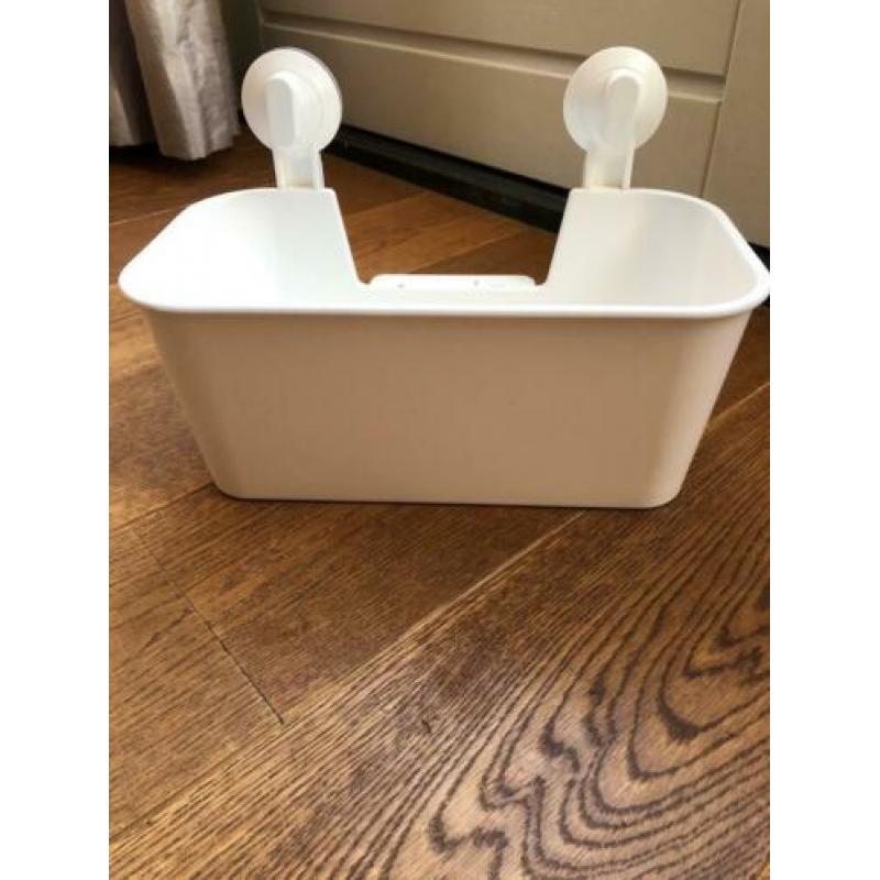 Douchebakje/opbergbakje voor in de douche met zuignappen