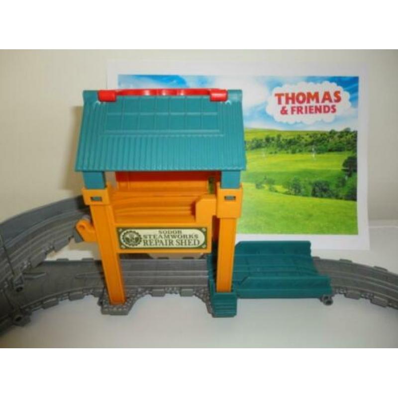 Thomas de Trein Steamworks Repair Shed, Take n Play Series
