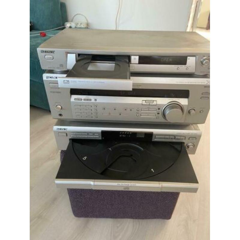Sony tuner/versterker, receiver, cd wisselaar en DVD speler