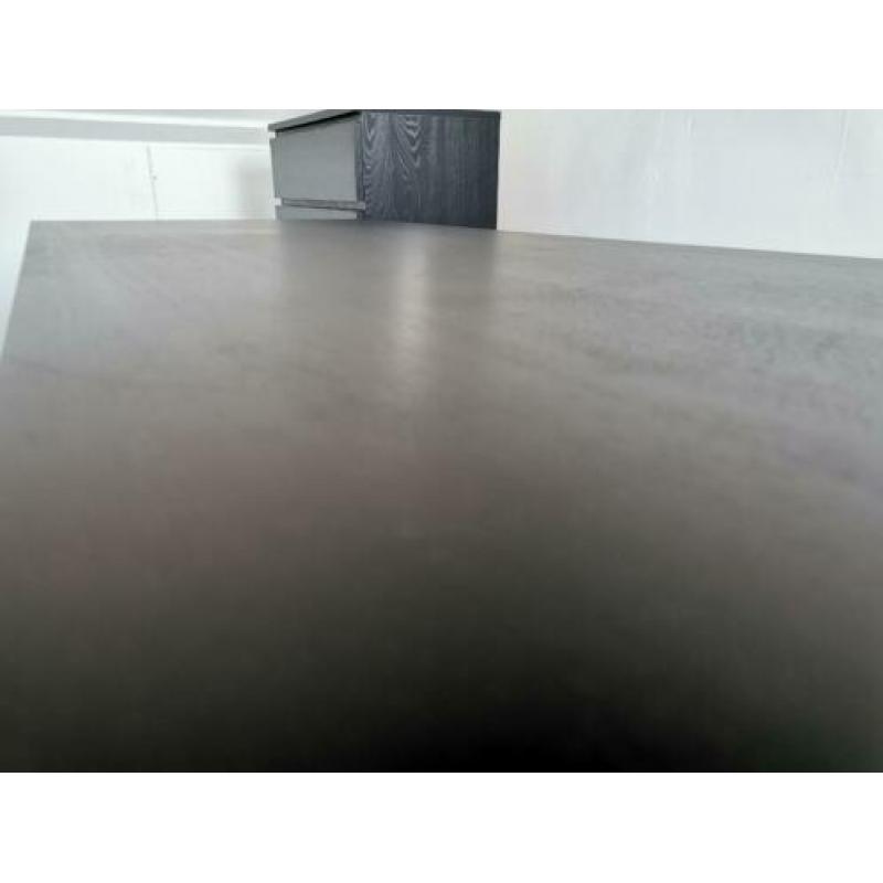 Malm bureau zwartbruin