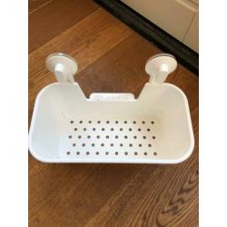 Douchebakje/opbergbakje voor in de douche met zuignappen