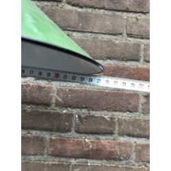 Vintage industriële groen emaille hanglamp Amsterdam belgie