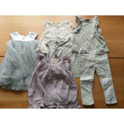 Pomp de lux pakketje maat 86 zgan jurk/shirt/broek