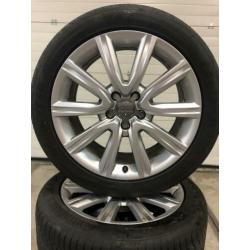 AUDI A6 / AVANT. ORIGINEEL 18” lm velgen met goede zomerband