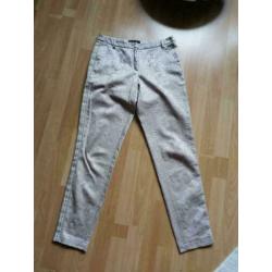 Summum mooie slangenprint broek met bies mt 36 ZGAN