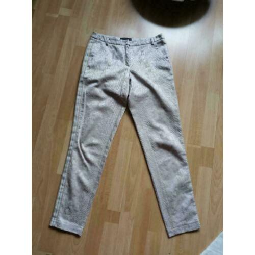 Summum mooie slangenprint broek met bies mt 36 ZGAN