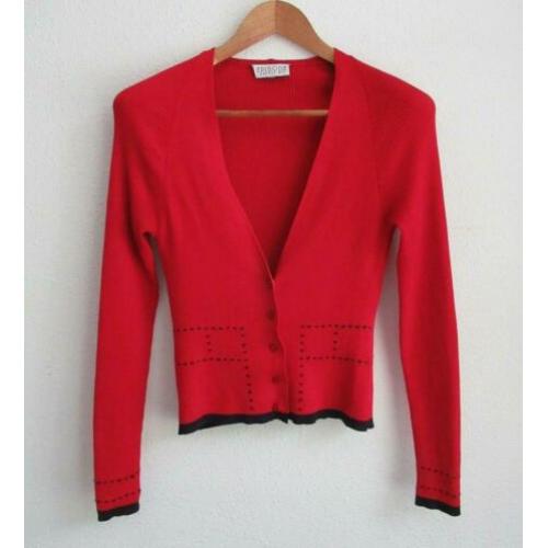 Rood zijde mix vest van Episode Essentials - mt S