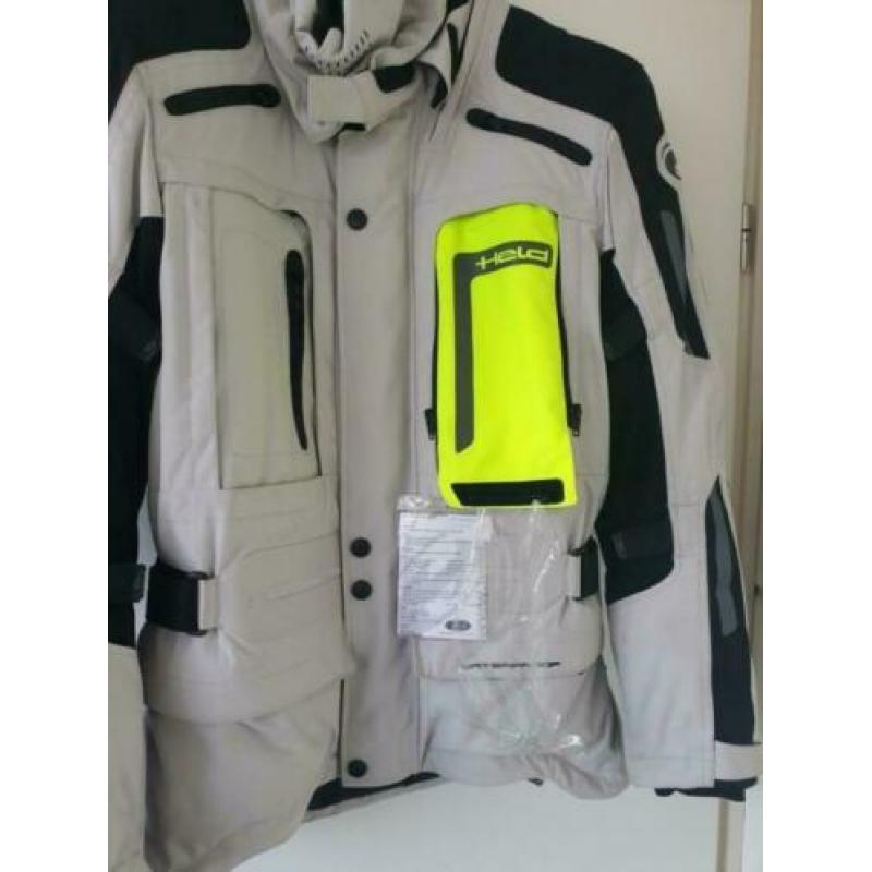 Held motorjas met gele reflectie. Nieuw maat M outlet