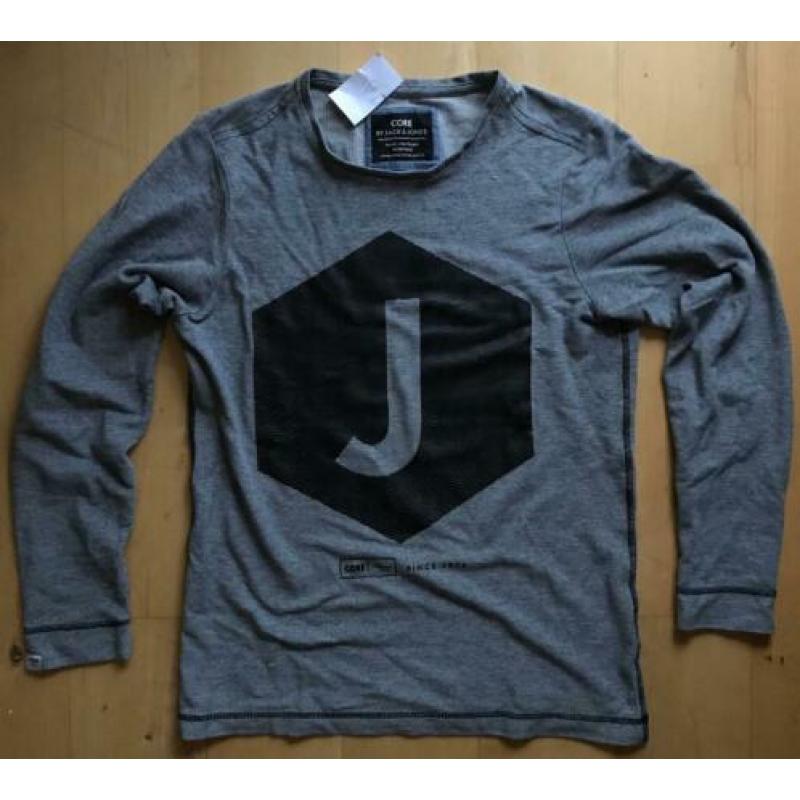 JACK & JONES JACK AND JONES TRUI / SHIRT GRIJS maat M