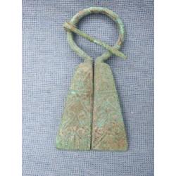 Middeleeuwen – Viking gesp fibula 7e – 9e eeuw - bodemvondst