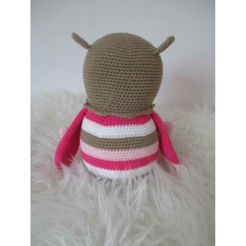 Gehaakte uil Floortje knuffel