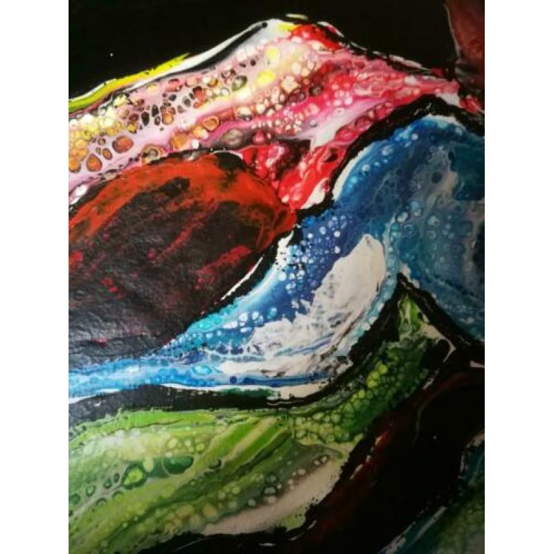 Schilderij "Venetië carnaval" acryl gieten