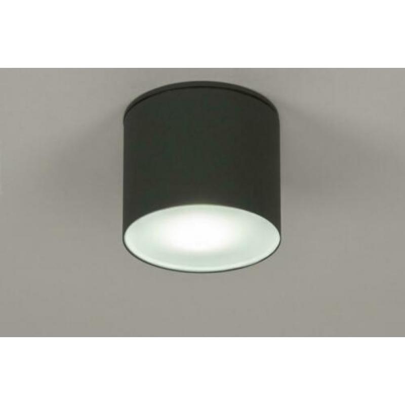plafondlamp spot grijs of wit zwart badkamerlamp buitenlamp