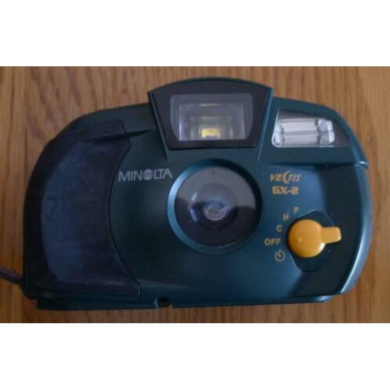 Onderwatercamera's minolta 5 stuks + 2 onderwaterhuizen