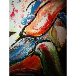 Schilderij "Venetië carnaval" acryl gieten