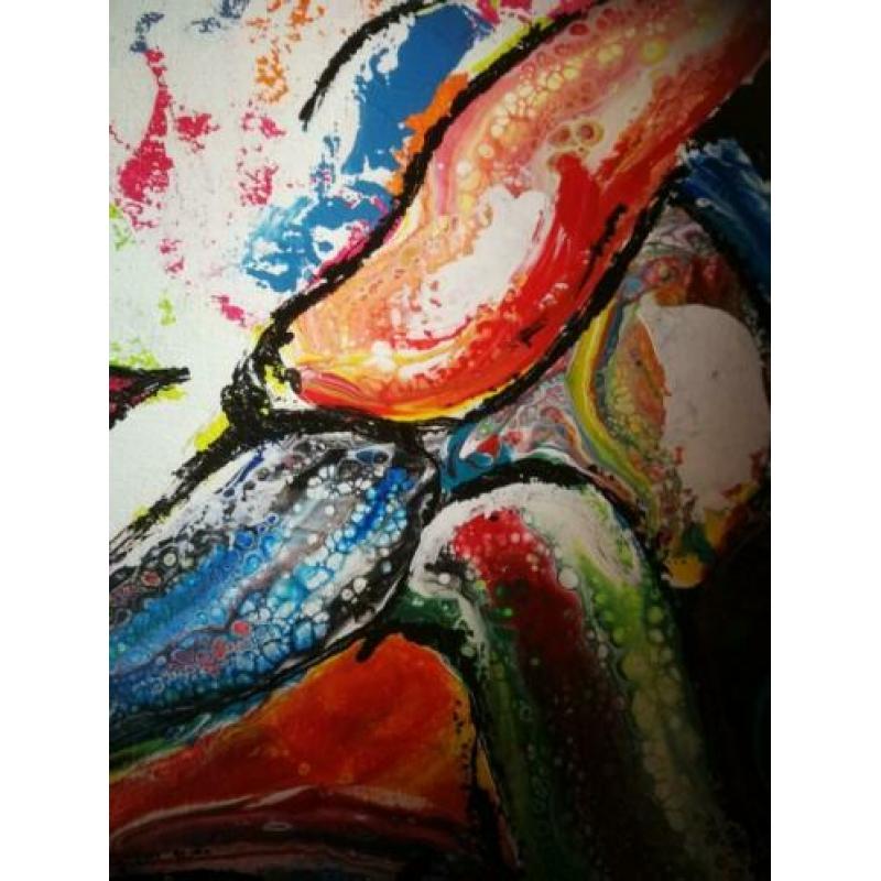 Schilderij "Venetië carnaval" acryl gieten