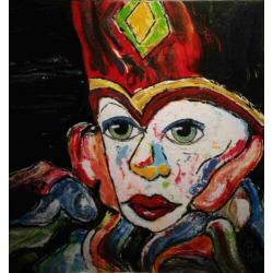 Schilderij "Venetië carnaval" acryl gieten