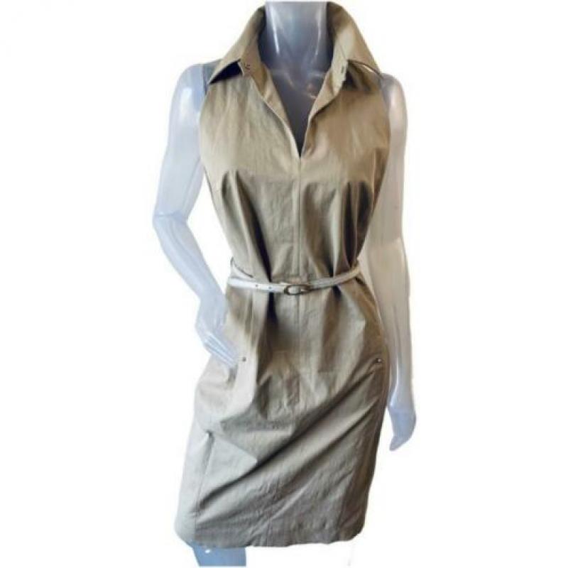 Max Mara beige gevoerd stijlvol jurkje - 40
