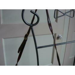 R.Vintage leren schoudertas €4,00 zgan