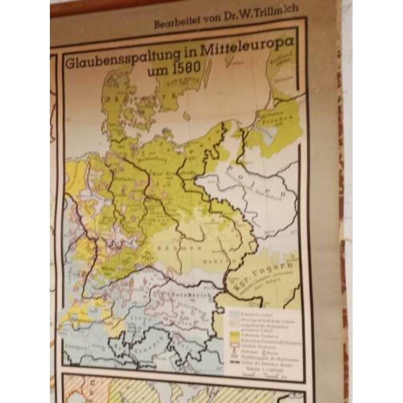 Grote Wandkaart schoolkaart Europa