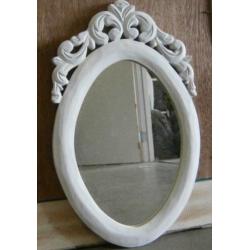 Barok Spiegel - houten lijst - 50 x 30 cm – bij TTM Wonen