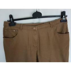 H&M Broek 42/44 Donkerbeige zgan