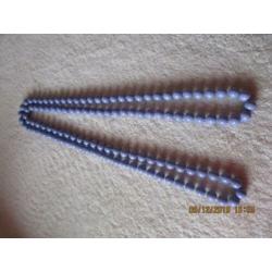 halsketting paarse kralen, 150 cm lang, 250 gram, volgnr 9