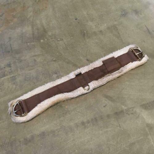 Westernsingel American Saddlery met bont | Bruin | 80 cm