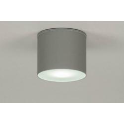 plafondlamp spot grijs of wit zwart badkamerlamp buitenlamp