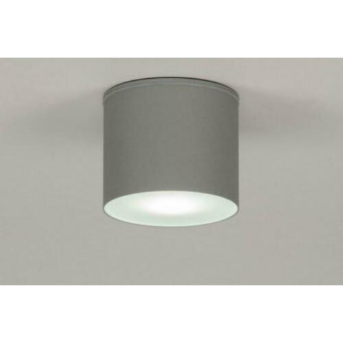plafondlamp spot grijs of wit zwart badkamerlamp buitenlamp