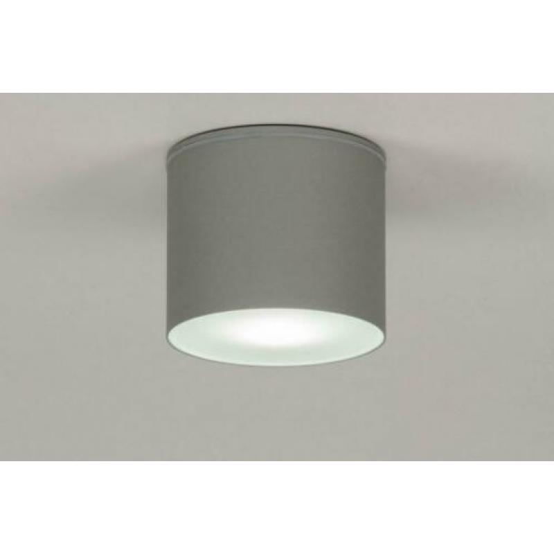 plafondlamp spot grijs of wit zwart badkamerlamp buitenlamp