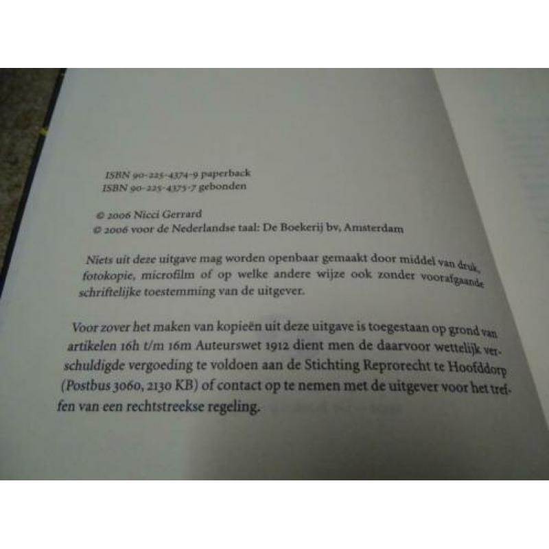Nicci Gerrard 2 boeken per stuk te koop 1 Euro per boek