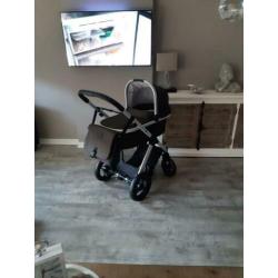 Transit kinderwagen bruin/brons